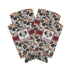 Dog Faces Can Cooler (tall 12 oz) - Set of 4 (Personalized)