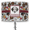 Dog Faces 16" Drum Lampshade - ON STAND (Poly Film)