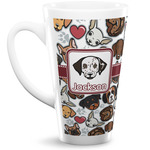 Dog Faces 16 Oz Latte Mug (Personalized)