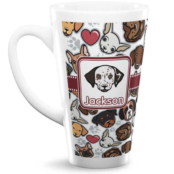 Custom Dog Faces Latte Mug (Personalized)