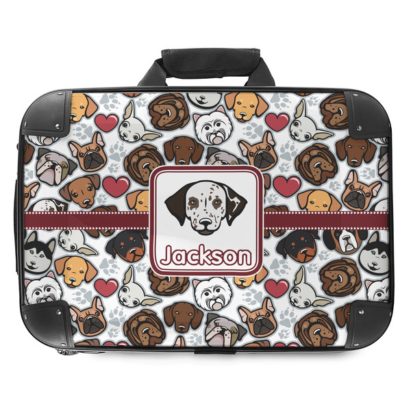 Custom Dog Faces Hard Shell Briefcase - 18" (Personalized)