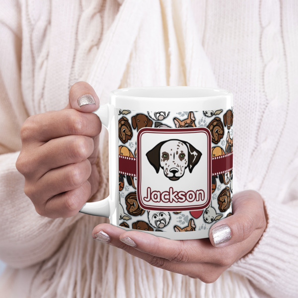 Dog Faces 20oz Coffee Mug - LIFESTYLE