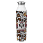 Dog Faces 20oz Stainless Steel Water Bottle - Full Print (Personalized)
