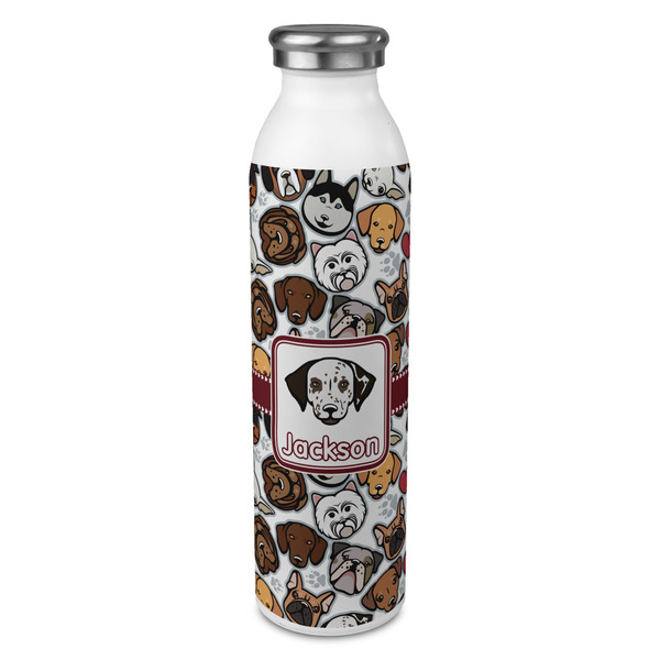 Custom Dog Faces 20oz Stainless Steel Water Bottle - Full Print (Personalized)