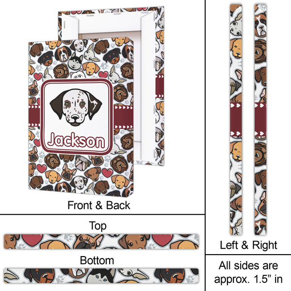 Dog Faces 20x30 - Canvas Print - Approval