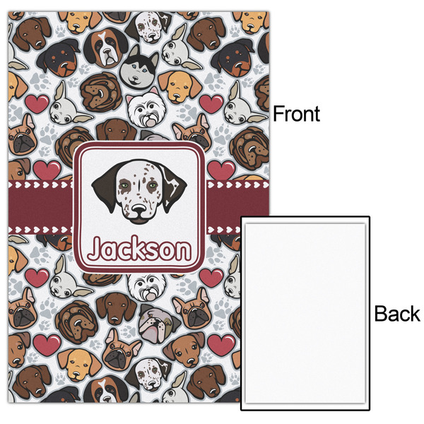 Dog Faces 20x30 - Matte Poster - Front & Back