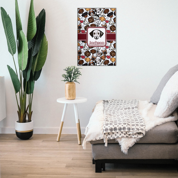 Dog Faces 20x30 Wood Print - In Context