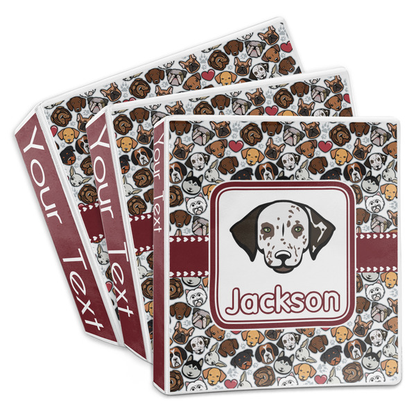 Custom Dog Faces 3-Ring Binder (Personalized)