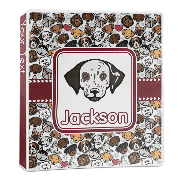Custom Dog Faces 3-Ring Binder - 1 inch (Personalized)