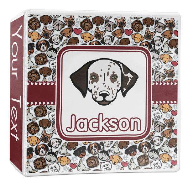 Custom Dog Faces 3-Ring Binder - 2 inch (Personalized)