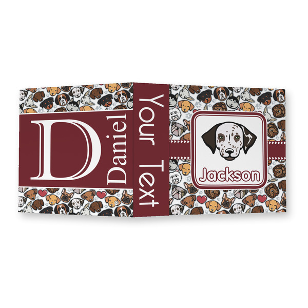Dog Faces 3 Ring Binders - Full Wrap - 2" - OPEN OUTSIDE
