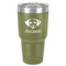 Dog Faces 30 oz Stainless Steel Tumbler - Olive - Single-Sided (Personalized)