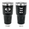 Dog Faces 30 oz Stainless Steel Ringneck Tumblers - Black - Double Sided - APPROVAL