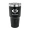 Dog Faces 30 oz Stainless Steel Ringneck Tumblers - Black - FRONT