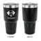 Dog Faces 30 oz Stainless Steel Ringneck Tumblers - Black - Single Sided - APPROVAL