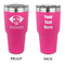Dog Faces 30 oz Stainless Steel Ringneck Tumblers - Pink - Double Sided - APPROVAL