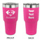 Dog Faces 30 oz Stainless Steel Tumbler - Pink - Double Sided (Personalized)
