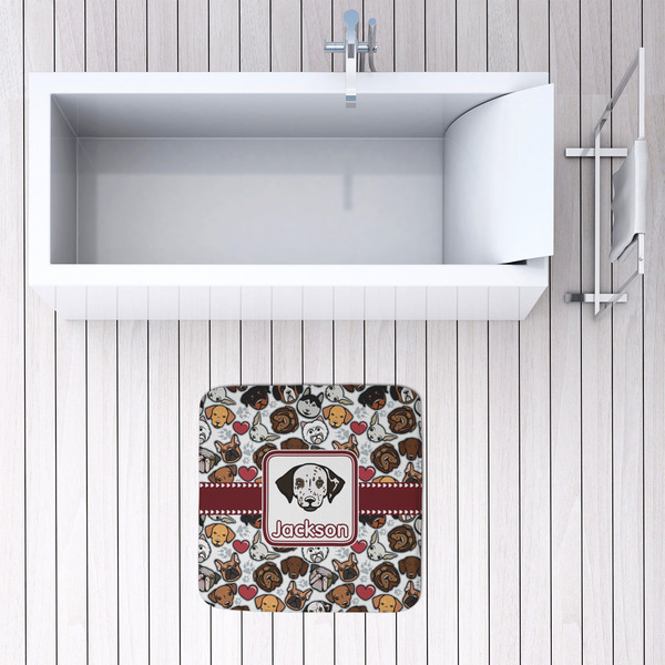 Dog Faces 48x48 Foam Memory Mat - LIFESTYLE