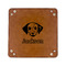 Dog Faces 6" x 6" Leatherette Snap Up Tray - FLAT FRONT