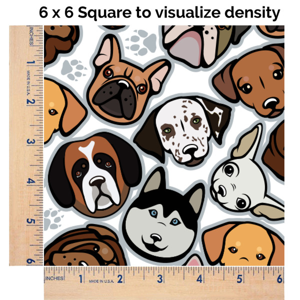 Dog Faces 6x6 Swatch of Fabric