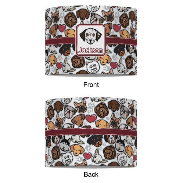 Dog Faces 8" Drum Lampshade - APPROVAL (Fabric)
