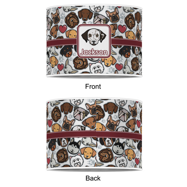 Dog Faces 8" Drum Lampshade - APPROVAL (Poly Film)