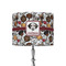Dog Faces 8" Drum Lampshade - ON STAND (Fabric)