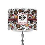 Dog Faces 8" Drum Lamp Shade - Poly-film (Personalized)