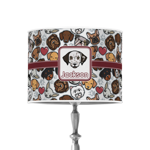 Custom Dog Faces 8" Drum Lamp Shade - Poly-film (Personalized)