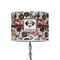 Dog Faces 8" Drum Lampshade - ON STAND (Poly Film)
