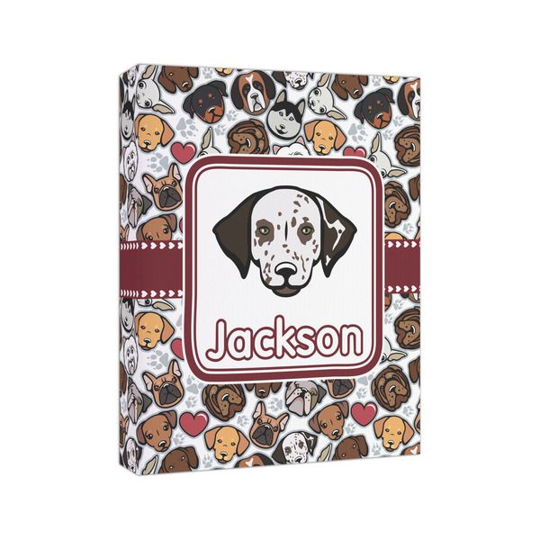 Dog Faces 8x10 - Canvas Print - Angled View