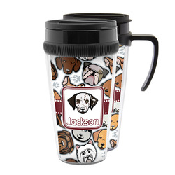 Dog Faces Acrylic Travel Mug (Personalized)