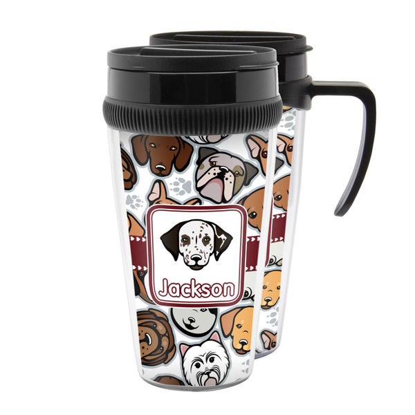 Custom Dog Faces Acrylic Travel Mug (Personalized)