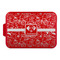 Dog Faces Aluminum Baking Pan - Red Lid - FRONT