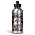 Dog Faces Water Bottle - Aluminum - 20 oz (Personalized)