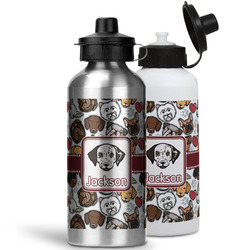 Dog Faces Water Bottles - 20 oz - Aluminum (Personalized)