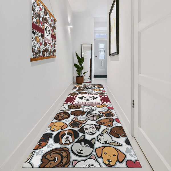Dog Faces Area Rug Sizes - In Context (vertical)