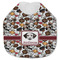 Dog Faces Jersey Knit Baby Bib w/ Name or Text