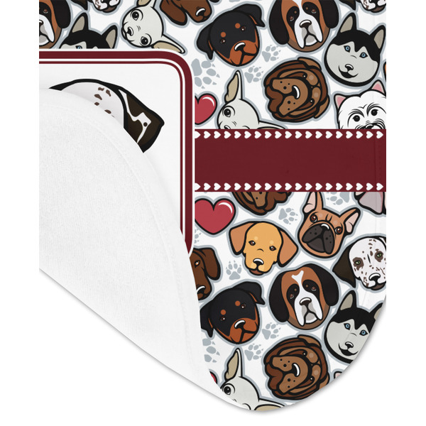 Dog Faces Baby Bib - AFT detail