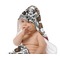 Dog Faces Baby Hooded Towel on Child