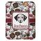 Dog Faces Baby Sherpa Blanket - Flat