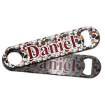 Dog Faces Bar Bottle Opener w/ Name or Text