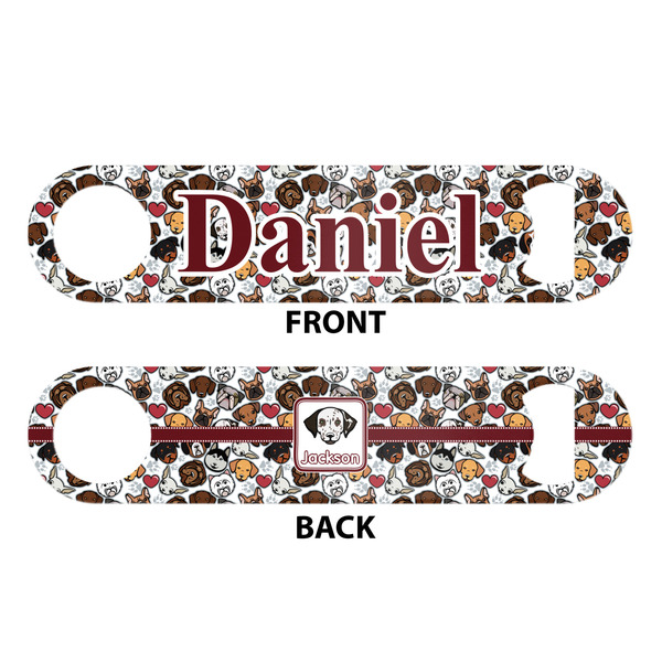 Dog Faces Bar Bottle Opener - White - Approval