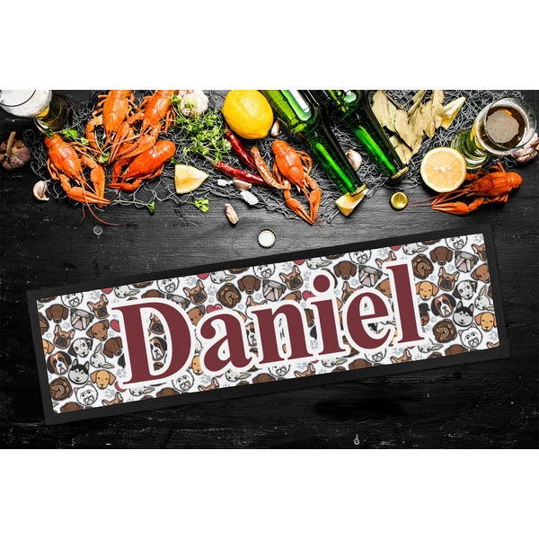 Dog Faces Bar Mat - Large - LIFESTYLE