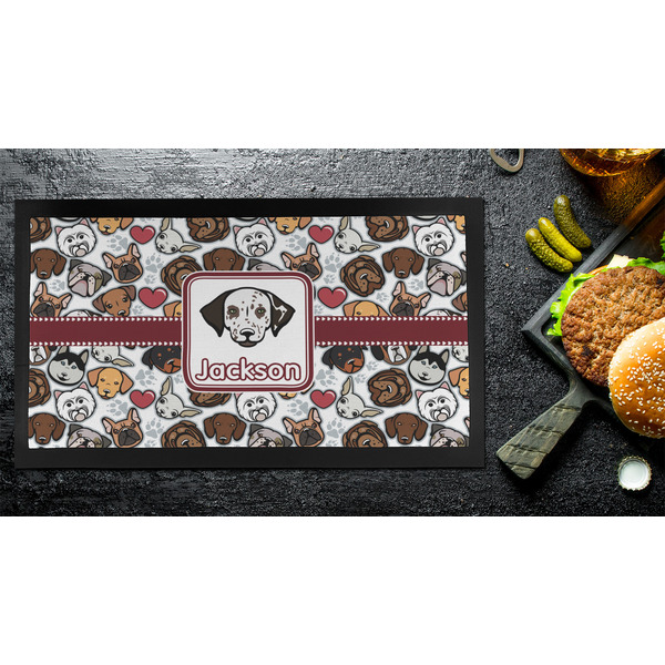 Dog Faces Bar Mat - Small - LIFESTYLE