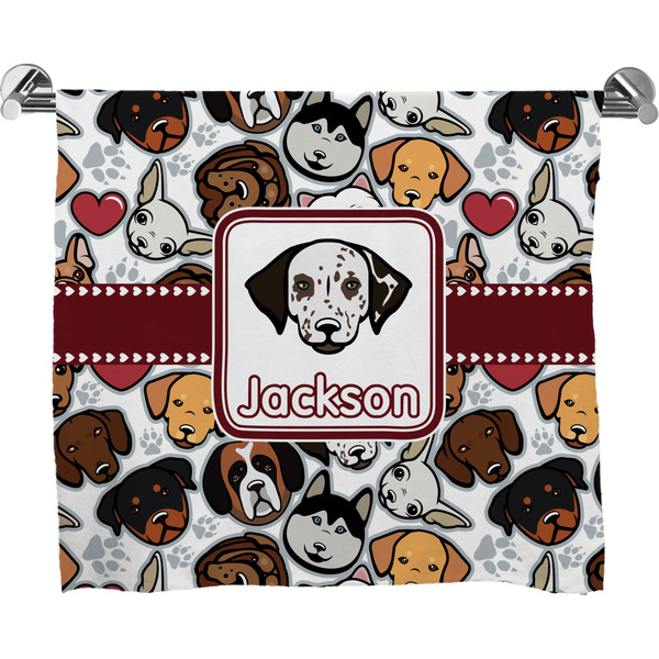 Custom Dog Faces Bath Towel (Personalized)