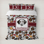 Dog Faces Duvet Cover (Personalized)