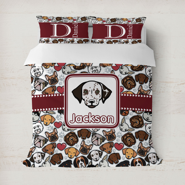 Custom Dog Faces Duvet Cover (Personalized)