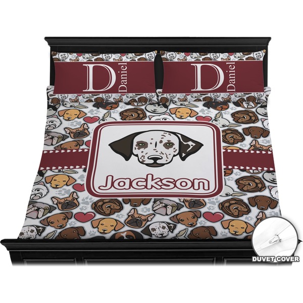 Dog Faces Bedding Set (King) - Duvet