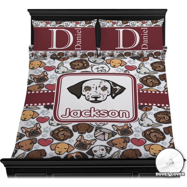 Dog Faces Bedding Set (Queen) - Duvet